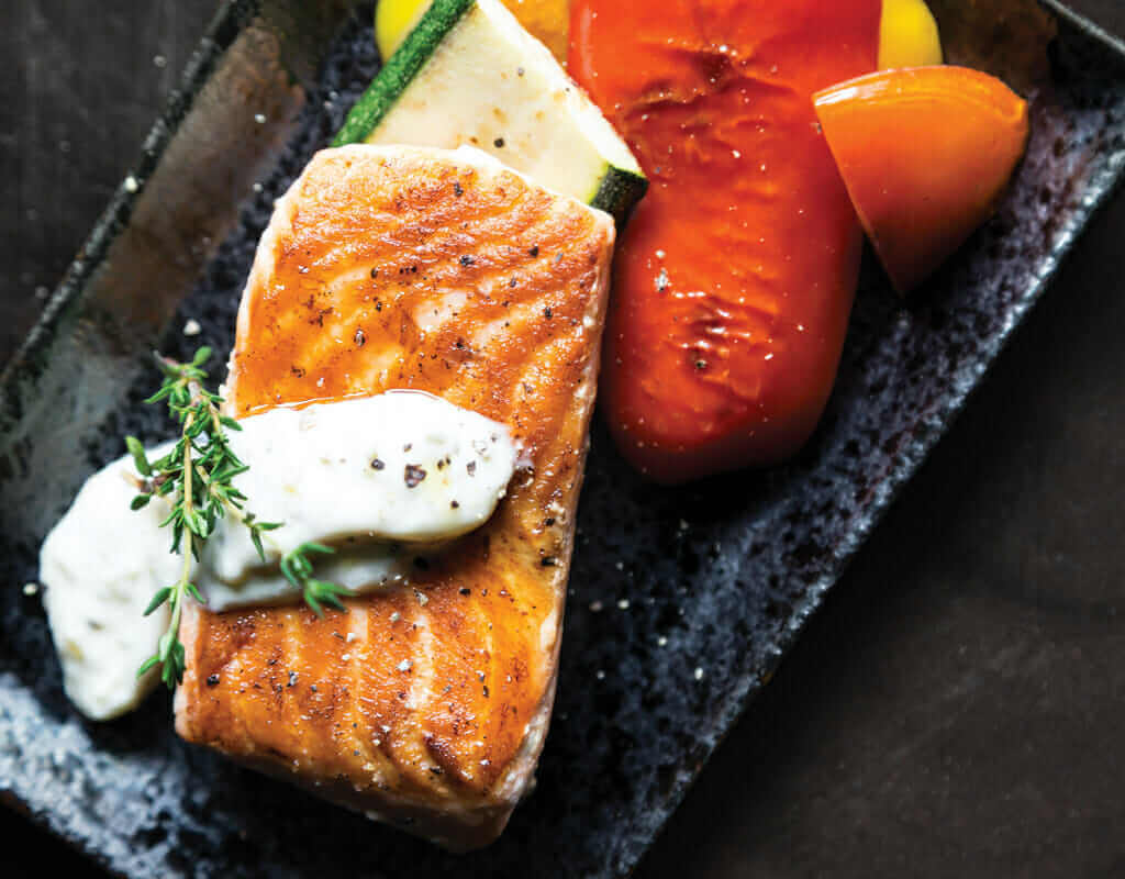 Seared Salmon with Mustard Dill Cream Sauce | Fall Recipes