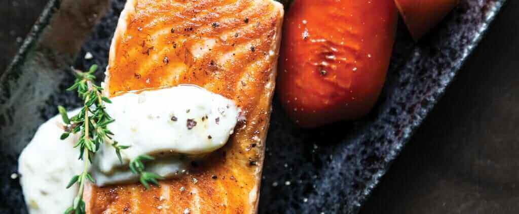 Salmon at Sunnyside Farms Market Deli, Bistro and Grocery in Durango Colorado